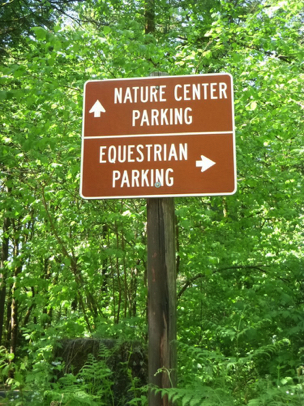 There is parking near the Nature Center – there is also equestrian parking